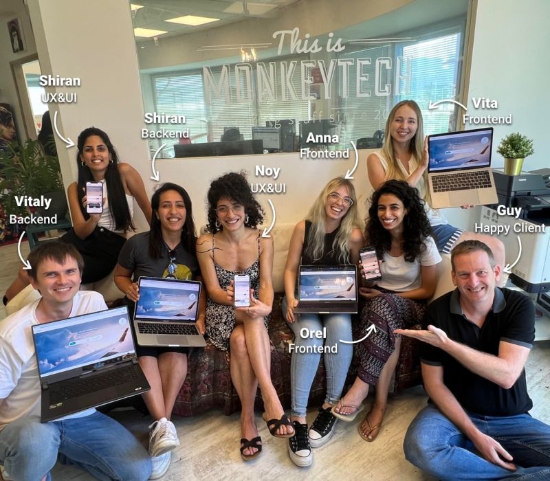 MonkeyTech team in the office